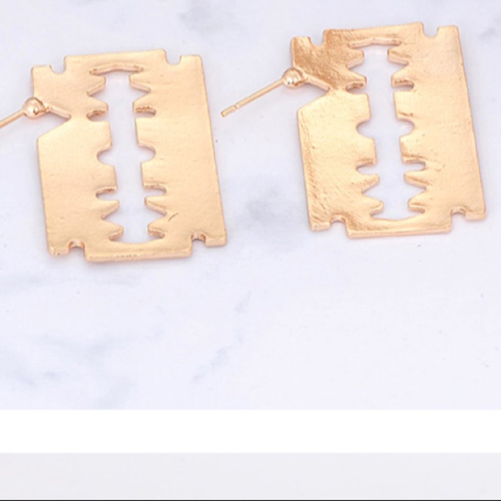 Razor Blade! statement earrings
